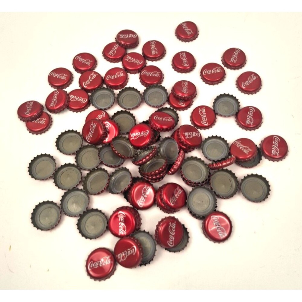 Lot of 85 Coca Cola Coke Bottle Caps Great For Crafts or Projects